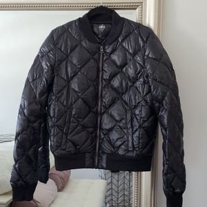Alo black bomber jacket